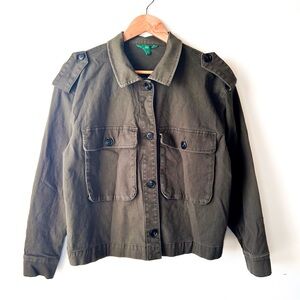 dip Military Olive Green Shacket Women’s Medium